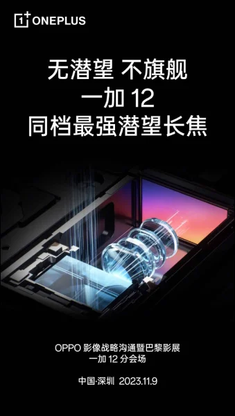 OnePlus släpper information om zoom-kameran i OnePlus 12