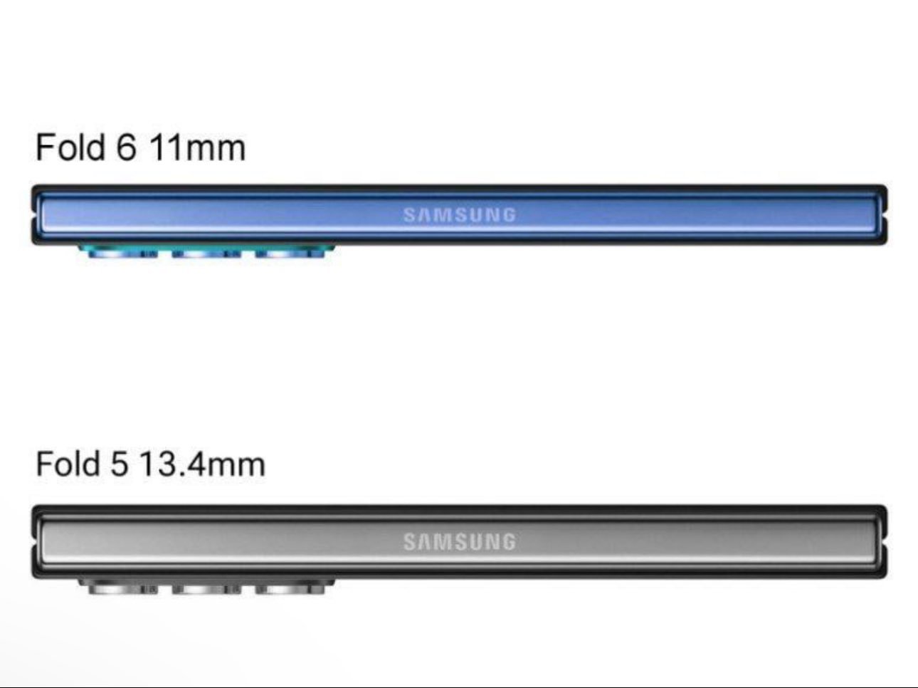 Samsung Galaxy Z Fold6 kan bli mycket tunnare än sin föregångare