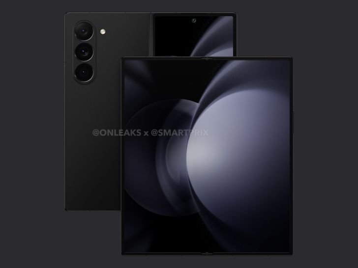 CAD-renderingar visar Samsung Galaxy Z Fold6